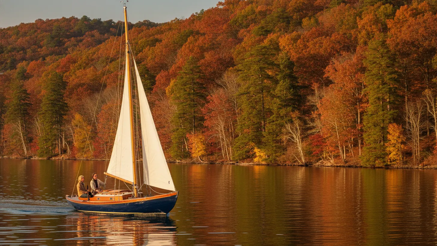 Fall foliage Lake Lanier sailing: the best weeks and what to see, Lord Nelson Charters