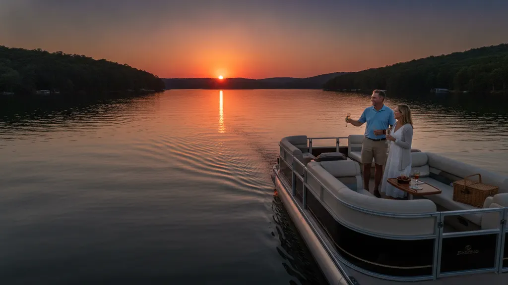 How sunset timing on Lake Lanier shapes the night