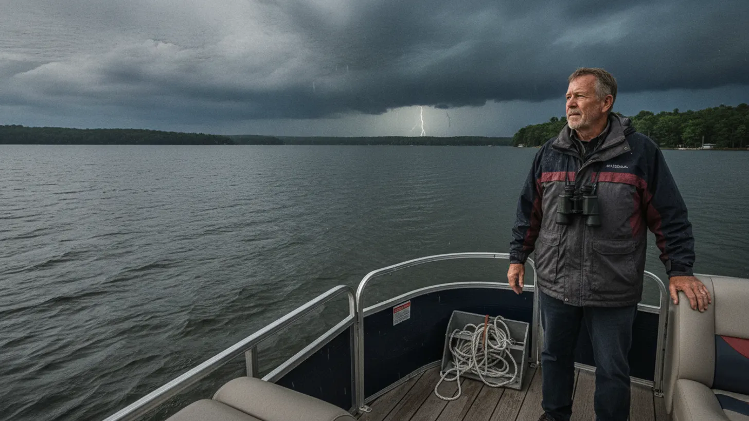 Lake Lanier thunderstorm safety: when captains delay a charter, Lord Nelson Charters