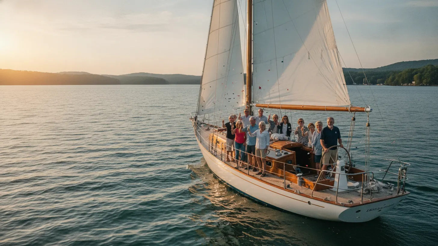 Retirement party sailboat Lake Lanier: how to book and plan, Lord Nelson Charters