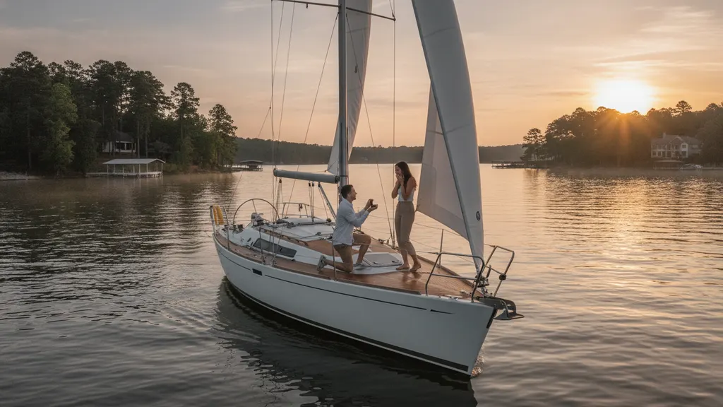 Best months and times for a sailboat proposal Lake Lanier