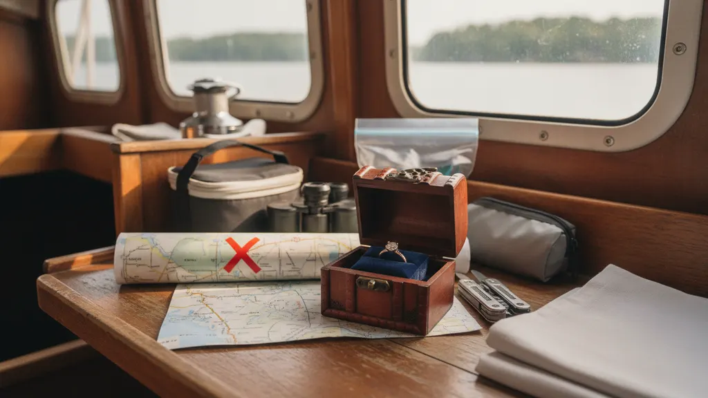 What to bring aboard and where to hide the ring