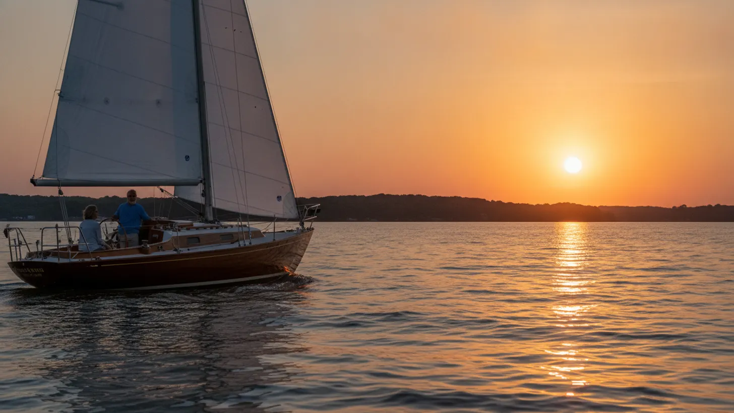 Sunset sailing charter Lake Lanier: evening hours and what to book, Lord Nelson Charters
