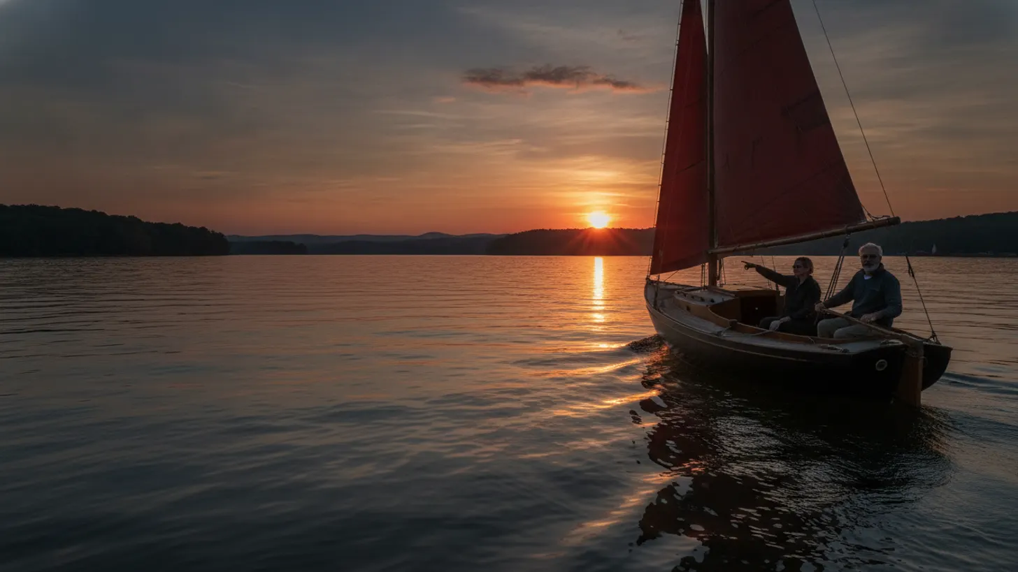 Sunset sailing Lake Lanier: evening light, views, and timing, Lord Nelson Charters