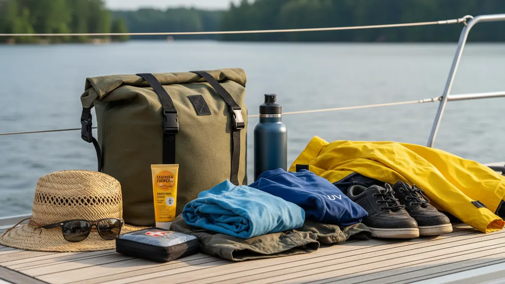 Packed cooler and lunch containers ready for a sailing charter food list on board