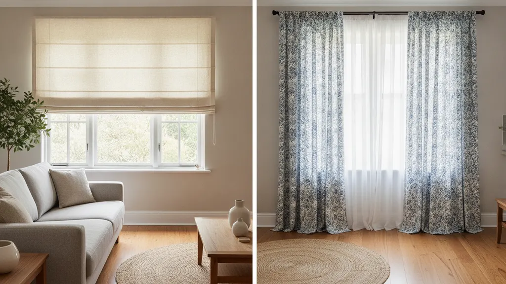 Roman blinds vs curtains Australia: which wins for your living room?