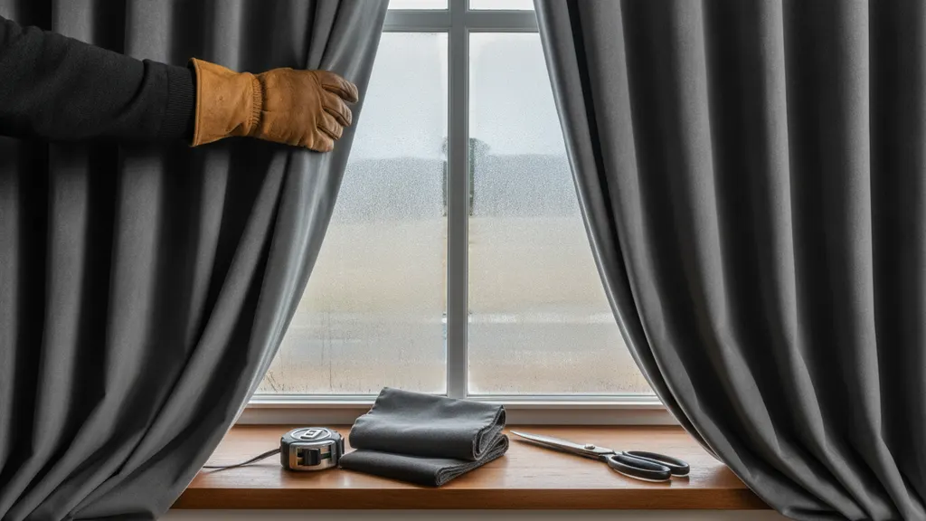 Floor to ceiling lined velvet curtains Australia install in a Wagga formal living room