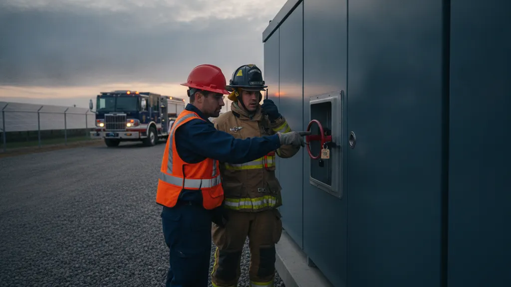IEC 62619 thermal runaway detection inside BESS fire safety NFPA 855 solar design