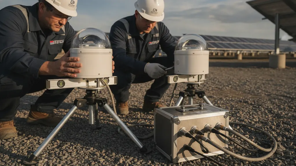 Pyranometer calibration during solar DAS commissioning