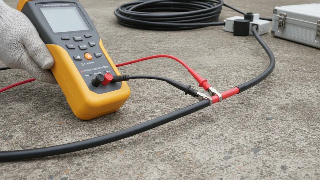 Pass/fail thresholds during solar DC cable insulation testing