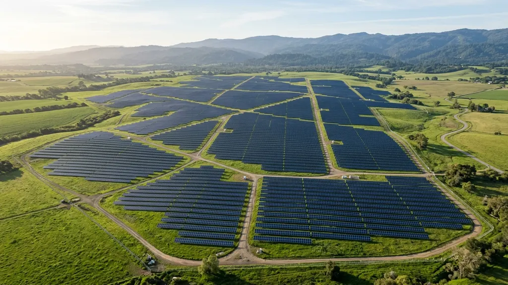 Power BI dashboard showing monthly performance ratio trend and curtailment exclusion log for PPA compliance reporting at a utility-scale solar plant