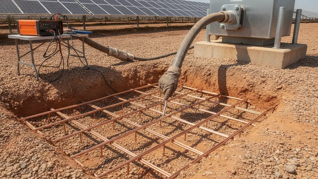 Sizing the substation grid to solar plant grounding design IEEE 80 fault criteria, REIG Solar