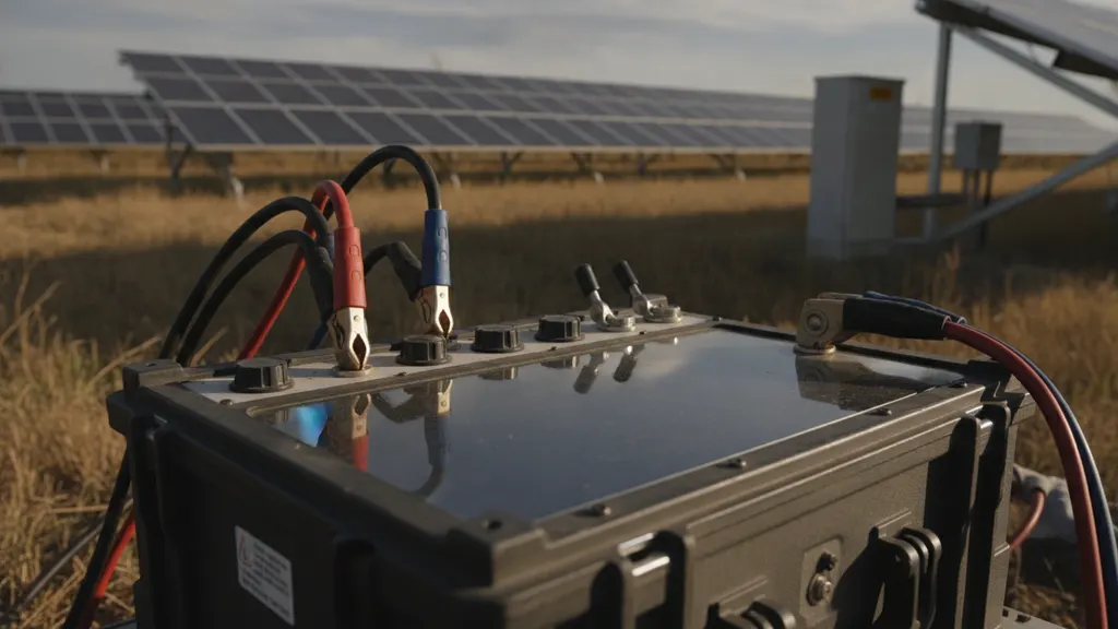 High-side current transformers and potential transformers mounted on a 230 kV generator step-up transformer bus at a utility-scale solar substation
