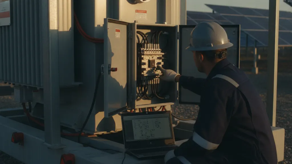 CT ratio correction and winding compensation for solar substation transformer differential protection, REIG Solar