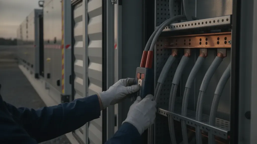 DC transducer and AC revenue meter instrumentation used to separate battery capacity degradation from power conversion losses