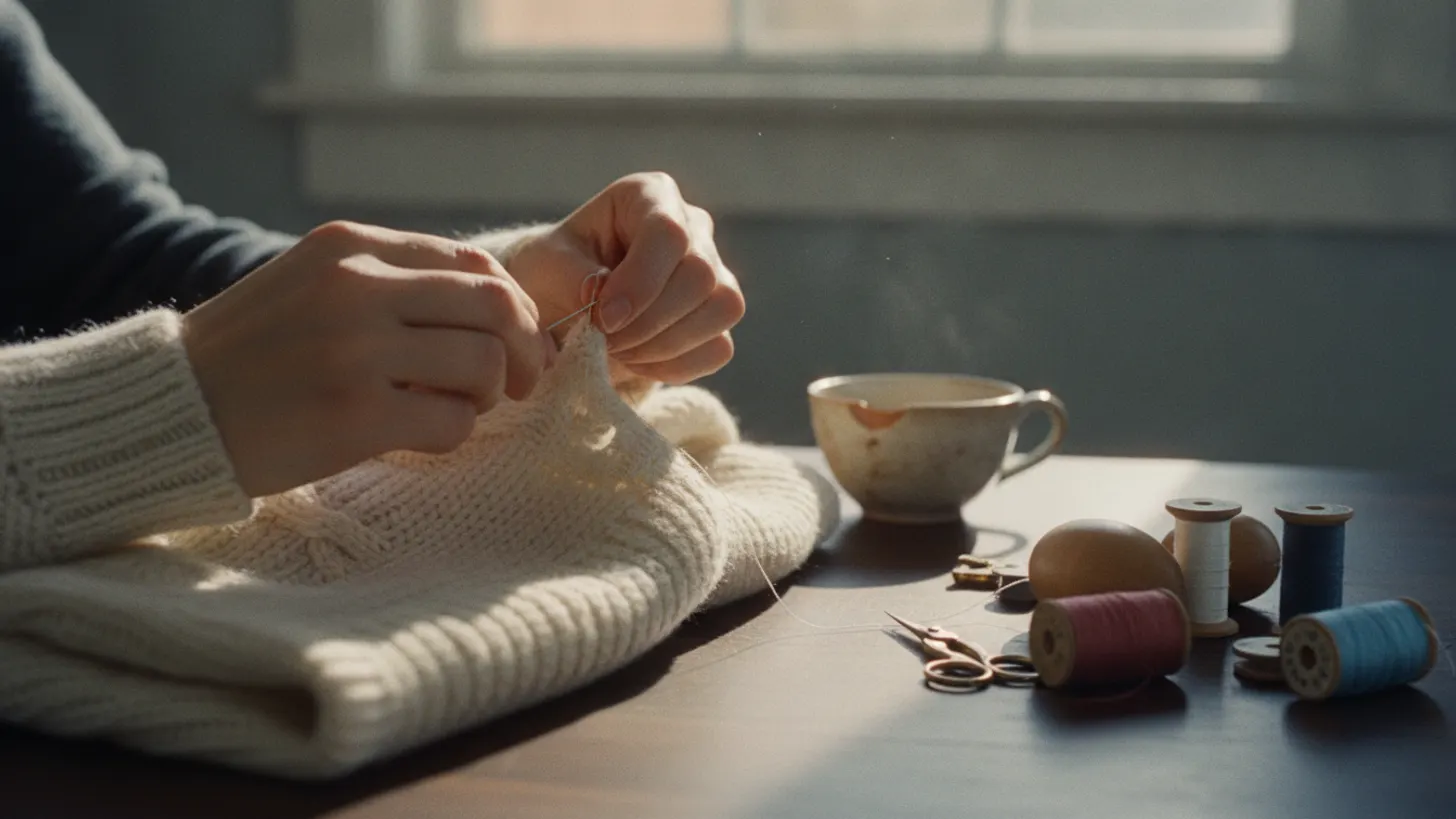 How to repair vintage knitwear: mending holes, snags, and shrinkage