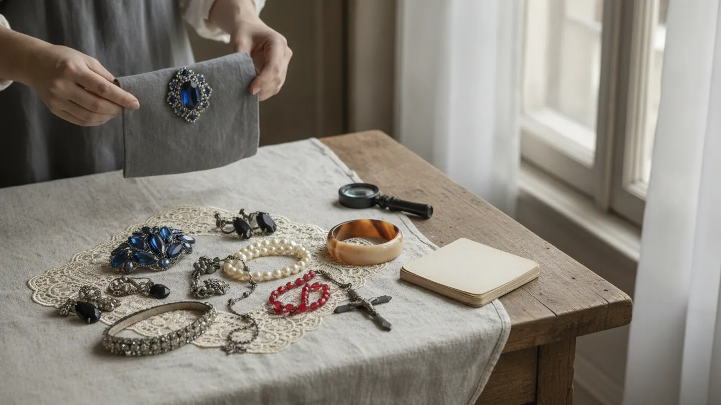 Vintage costume jewelry guide: how to identify materials and eras
