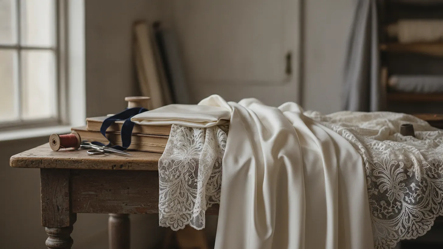 Vintage wedding dress fabrics: how to choose silk, satin, or lace