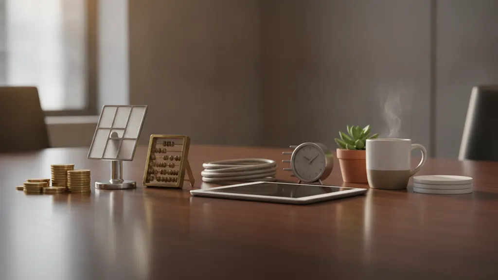 Solar dealer reviewing underwriting stipulation checklist at kitchen table with paperwork